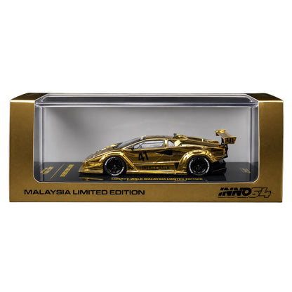Inno64 1:64 LB-Works Lamborghini Countach Gold Version Grand Opening Malaysia Exclusive
