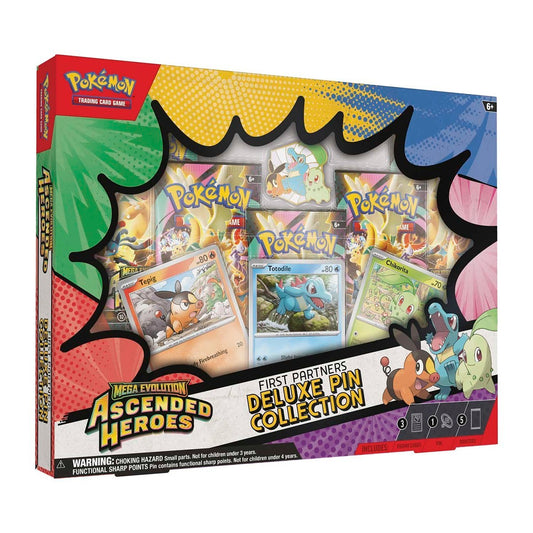 Pokémon TCG Mega Evolution Ascended Heroes First Partners Deluxe Pin Collection