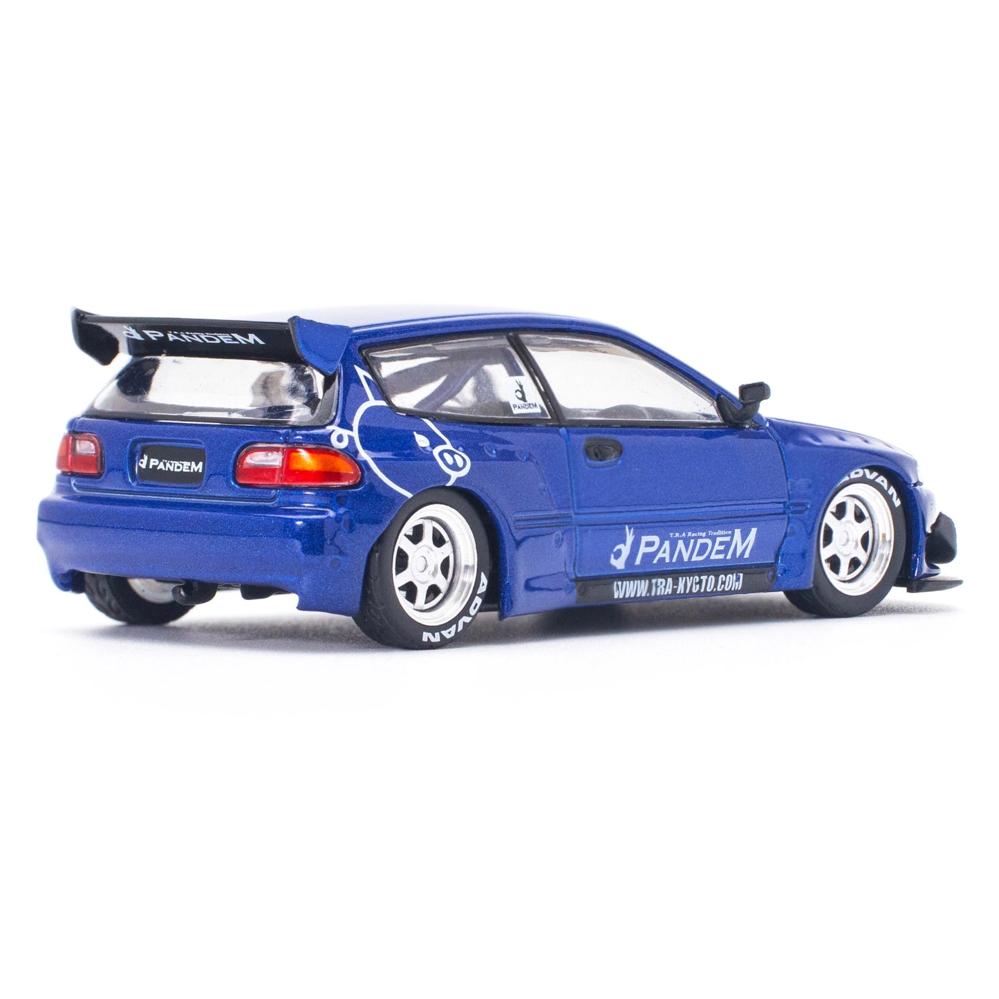 Pop Race 1:64 Pandem Civic EG6 v1.5 Blue PR640127