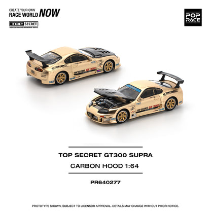 Pop Race 1:64 Top Secret GT300 Supra Chrome Gold PR640277
