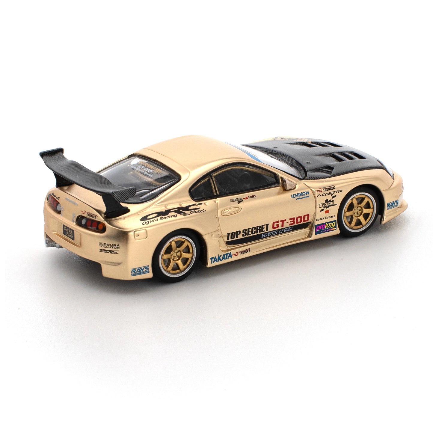 Pop Race 1:64 Top Secret GT300 Supra Chrome Gold PR640277
